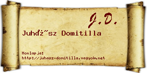 Juhász Domitilla névjegykártya