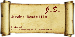 Juhász Domitilla névjegykártya